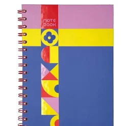 Sale Note! Caderno Espiral A5 Capa Dura Liso 96F Flower
