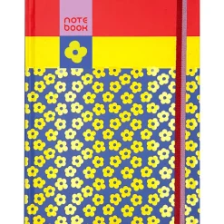 Best Note! Caderno Espiral A5 Capa Dura Liso 96F com Elast Flower