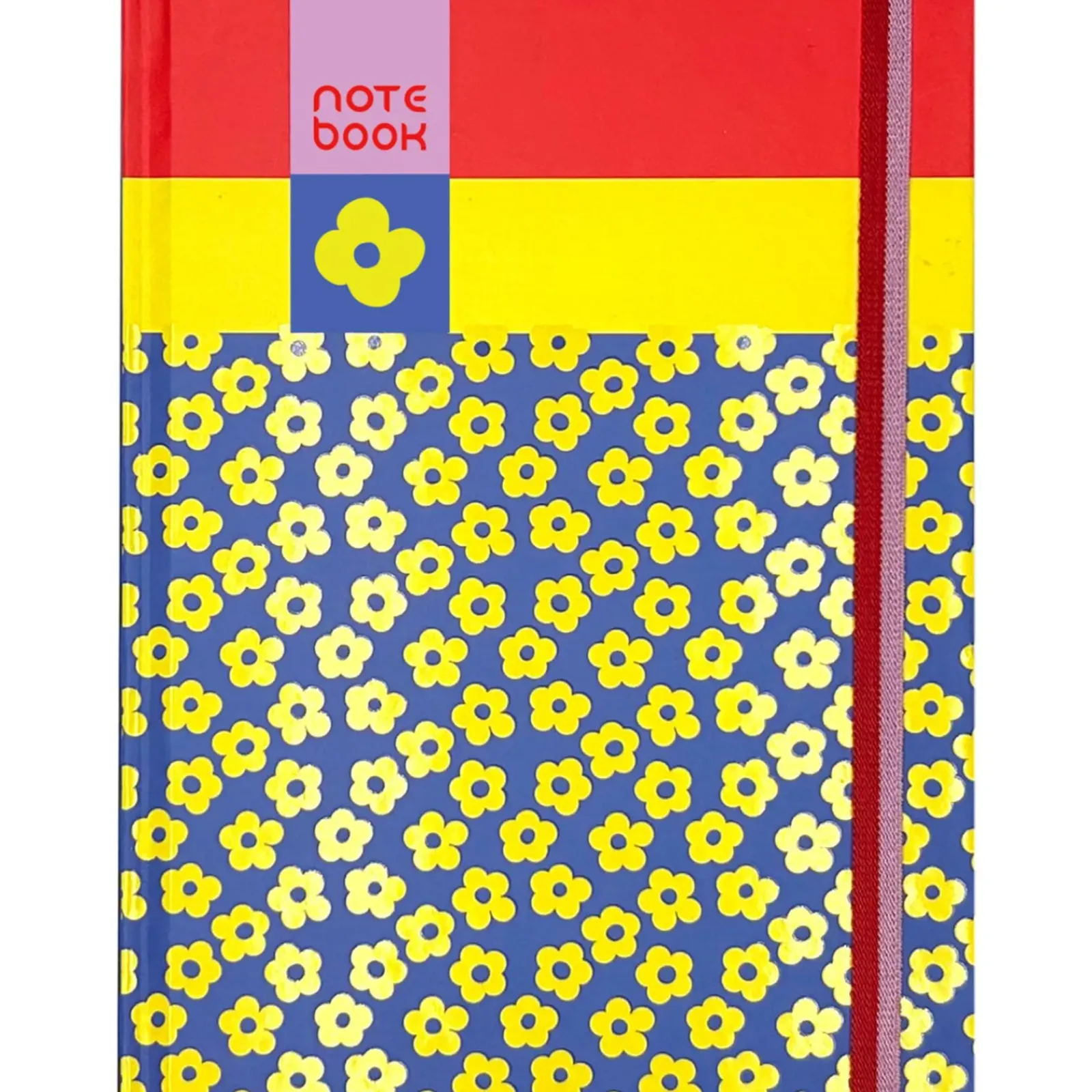 Best Note! Caderno Espiral A5 Capa Dura Liso 96F com Elast Flower