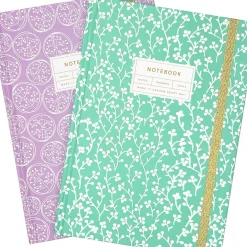 Note! Cadernos E Recargas > Caderno Espiral A5 Capa Dura Liso 96F com Elástico Bloom
