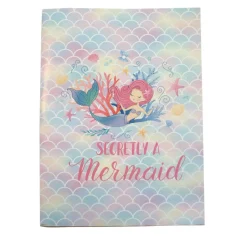 Clearance Note! Caderno Espiral A4 Capa Dura Pautado 100F Mermaid
