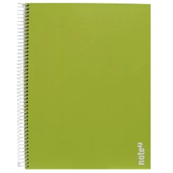 Note! Cadernos E Recargas > Caderno Espiral A4 Capa Dura Pautado 100 Folhas Verde Tecnocolor