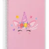 Discount Note! Caderno Espiral A5 Capa Dura Pautado 100 Folhas Unicorn
