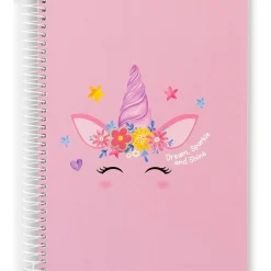 Discount Note! Caderno Espiral A5 Capa Dura Pautado 100 Folhas Unicorn
