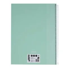 Hot Note! Caderno Espiral A4 Capa Dura Pautado 100 folhas Pastel