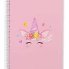 Note! Cadernos E Recargas > Caderno Espiral A4 Capa Dura Pautado 100 Folhas Unicorn