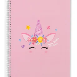 Note! Cadernos E Recargas > Caderno Espiral A4 Capa Dura Pautado 100 Folhas Unicorn