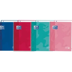 Oxford Cadernos E Recargas > Caderno Espiral A5 Cartão 80 Folhas 90G Cor Vivas