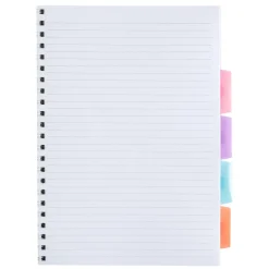 Note! Cadernos E Recargas > Caderno Espiral A4 com Elástico 120 Folhas Pautado (artigo sortido)