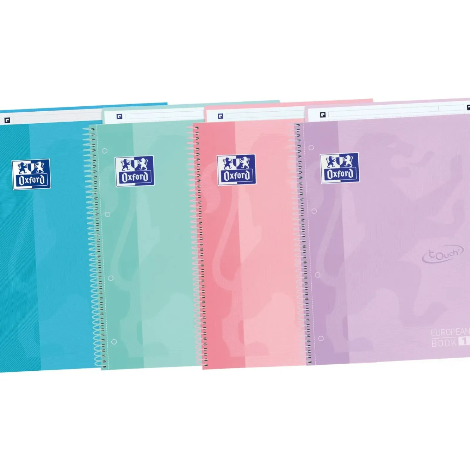 Discount Oxford Caderno Espiral A4 Euro Cartão 80 Folhas 90Gr Pastel