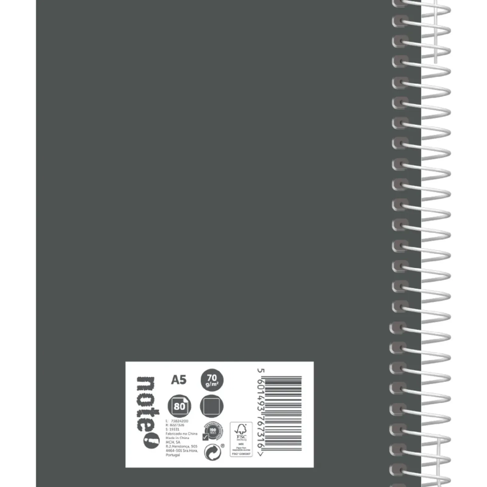 Best Note! Caderno Espiral A5 80 Folhas 70G Liso Tecnoline