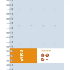 Note! Cadernos E Recargas > Caderno Espiral A5 80 Folhas 70G Pautado Pins
