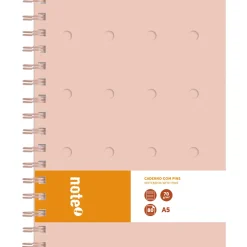 Note! Cadernos E Recargas > Caderno Espiral A5 80 Folhas 70G Pautado Pins