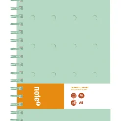 Note! Cadernos E Recargas > Caderno Espiral A5 80 Folhas 70G Pautado Pins