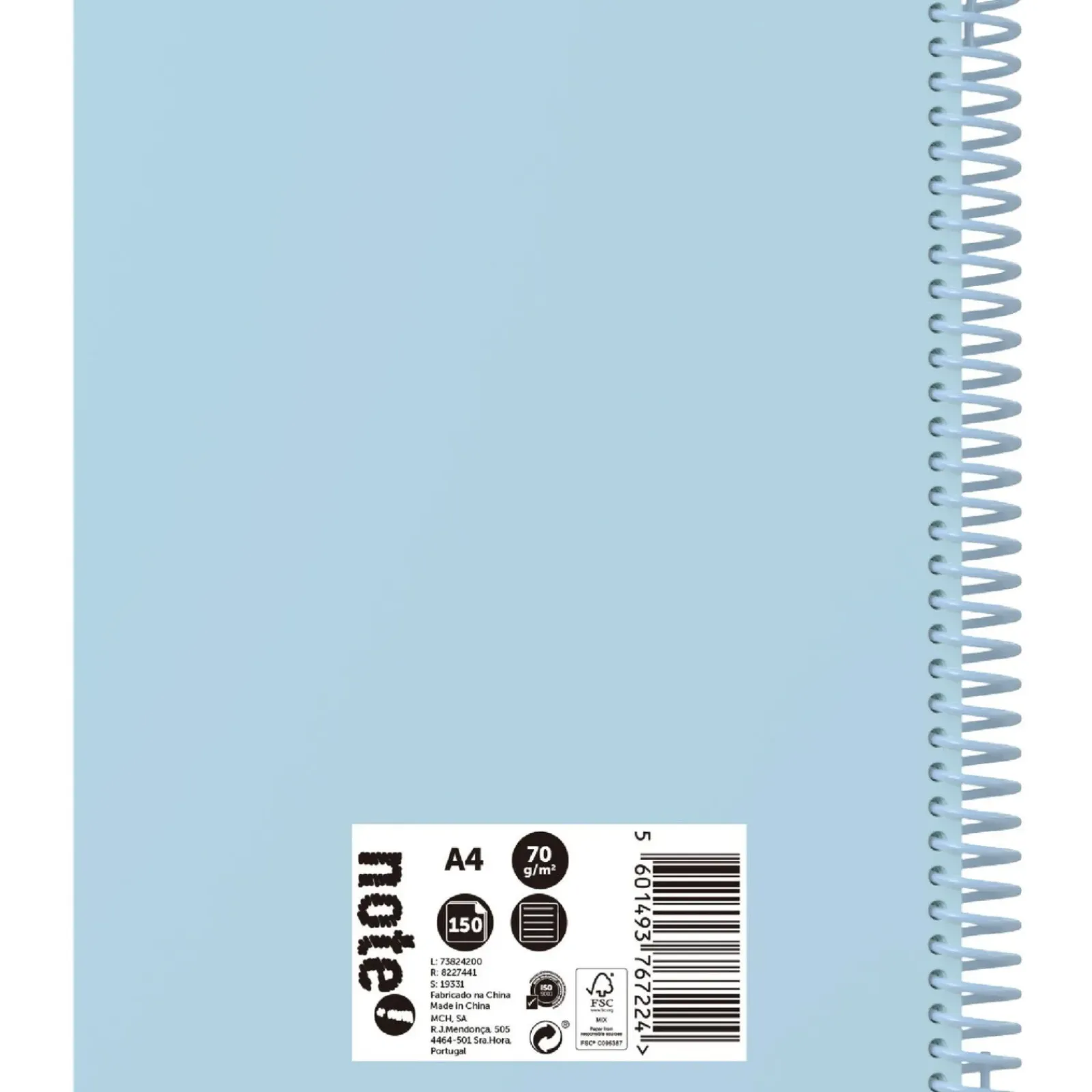 Note! Caderno Espiral A4 150 Folhas 70G Pautado
