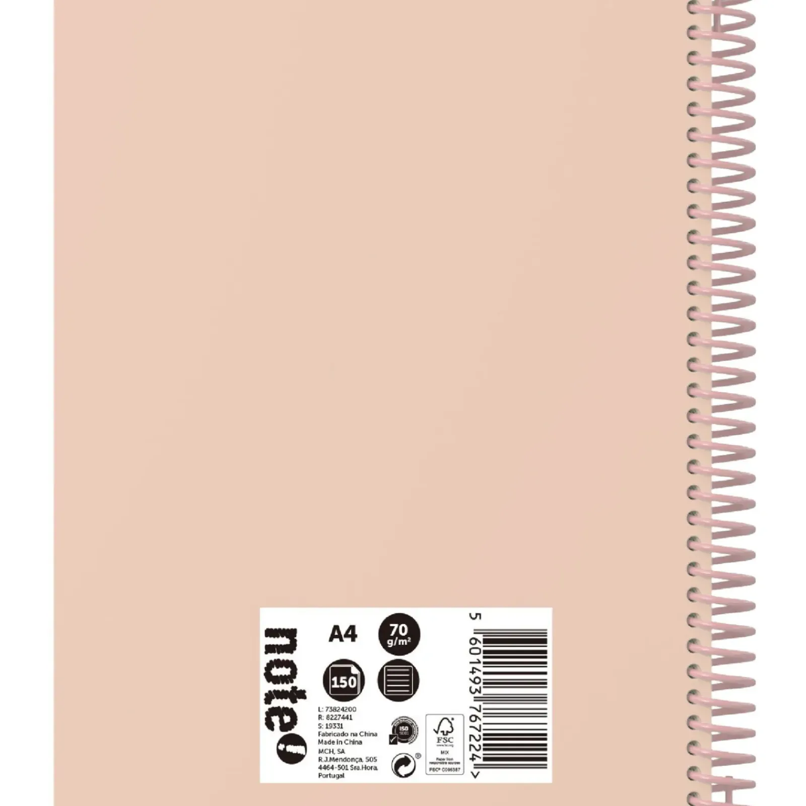 Note! Caderno Espiral A4 150 Folhas 70G Pautado