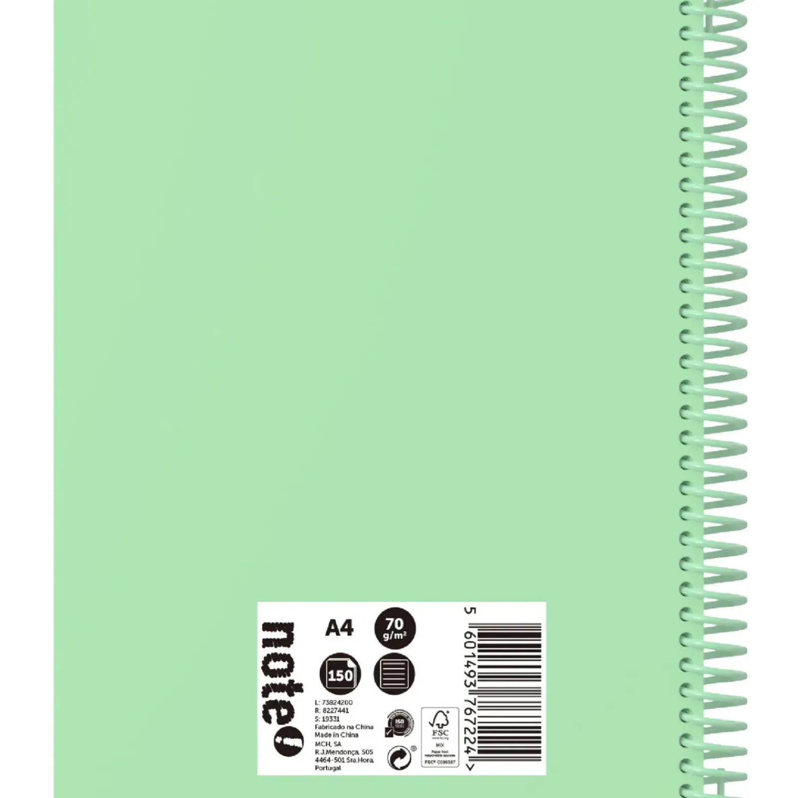 Note! Caderno Espiral A4 150 Folhas 70G Pautado