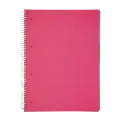Note! Cadernos E Recargas > Caderno Espiral A4 120Folhas 70G Pautado Rosa