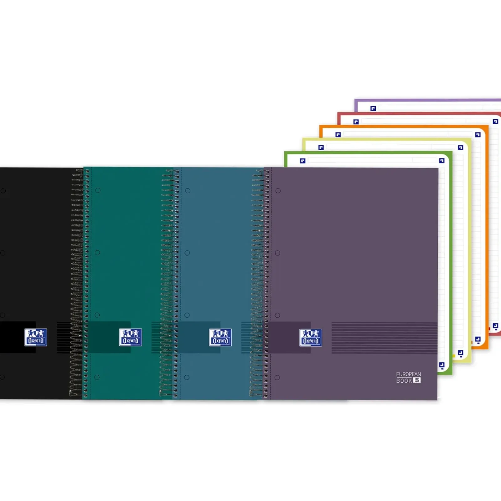 Oxford Cadernos E Recargas > Caderno Espiral A4 90G 120 Folhas Pautado Eurobook
