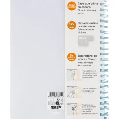 Note! Cadernos E Recargas > Caderno Espiral A4 Multidisciplinar Com Elástico 120 Folhas