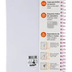 Note! Cadernos E Recargas > Caderno Espiral A4 Multidisciplinar Com Elástico 120 Folhas