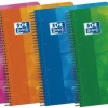 Oxford Cadernos E Recargas > Caderno Espiral A4 Pautado com 3 Separadores (várias cores)