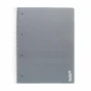 Note! Cadernos E Recargas > Caderno Espiral A4 Pautado 100 folhas 70g Cinza