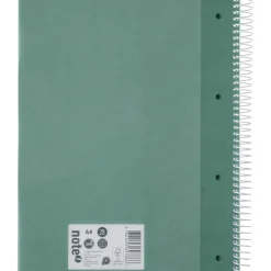 Note! Cadernos E Recargas > Caderno Espiral A4 Pautado 100 Folhas 70g Verde Escuro