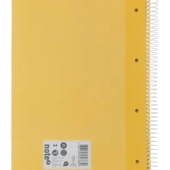 Note! Cadernos E Recargas > Caderno Espiral A4 Pautado 100 Folhas 70g Mostarda