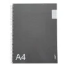 Online Note! Caderno Espiral A4 Quadriculado Preto Tecnoline