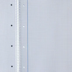 Hot Note! Caderno Espiral A4 Quadriculado 100 Folhas 70g Azul Claro