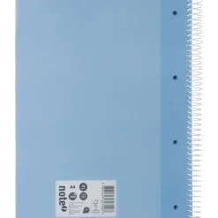 Hot Note! Caderno Espiral A4 Quadriculado 100 Folhas 70g Azul Claro