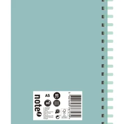 Note! Cadernos E Recargas > Caderno Espiral A5 Soft 80 Folhas 80G Quadriculado