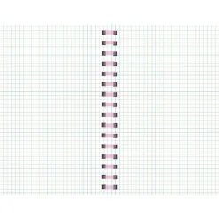 Note! Cadernos E Recargas > Caderno Espiral A5 Soft 80 Folhas 80G Quadriculado