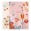 New Note! Caderno Gift A5 Capa Dura Liso 48 Folhas Flowers