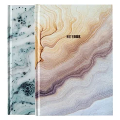 New Note! Caderno Gift A5 Capa Dura Pontilhado 48 Folhas Marmoreado