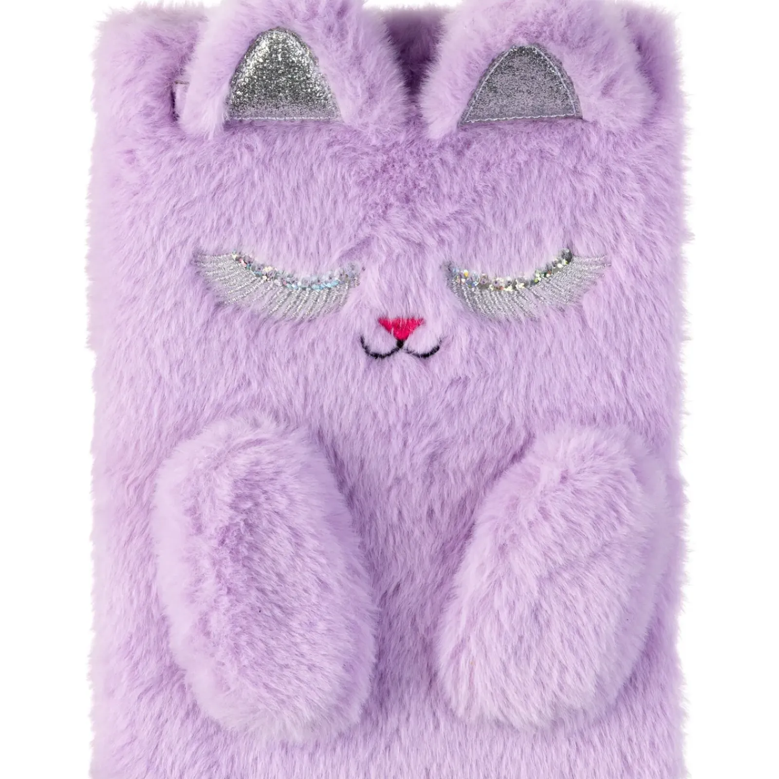 Outras Marcas Cadernos E Recargas|Cadernos E Blocos > Caderno Gift A5 80 Folhas Peluche Gata Lilas