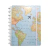 Caderno Inteligente Cadernos E Recargas|Cadernos De Disco > Caderno Grande Mapa Mundi Edição Especial Gocase