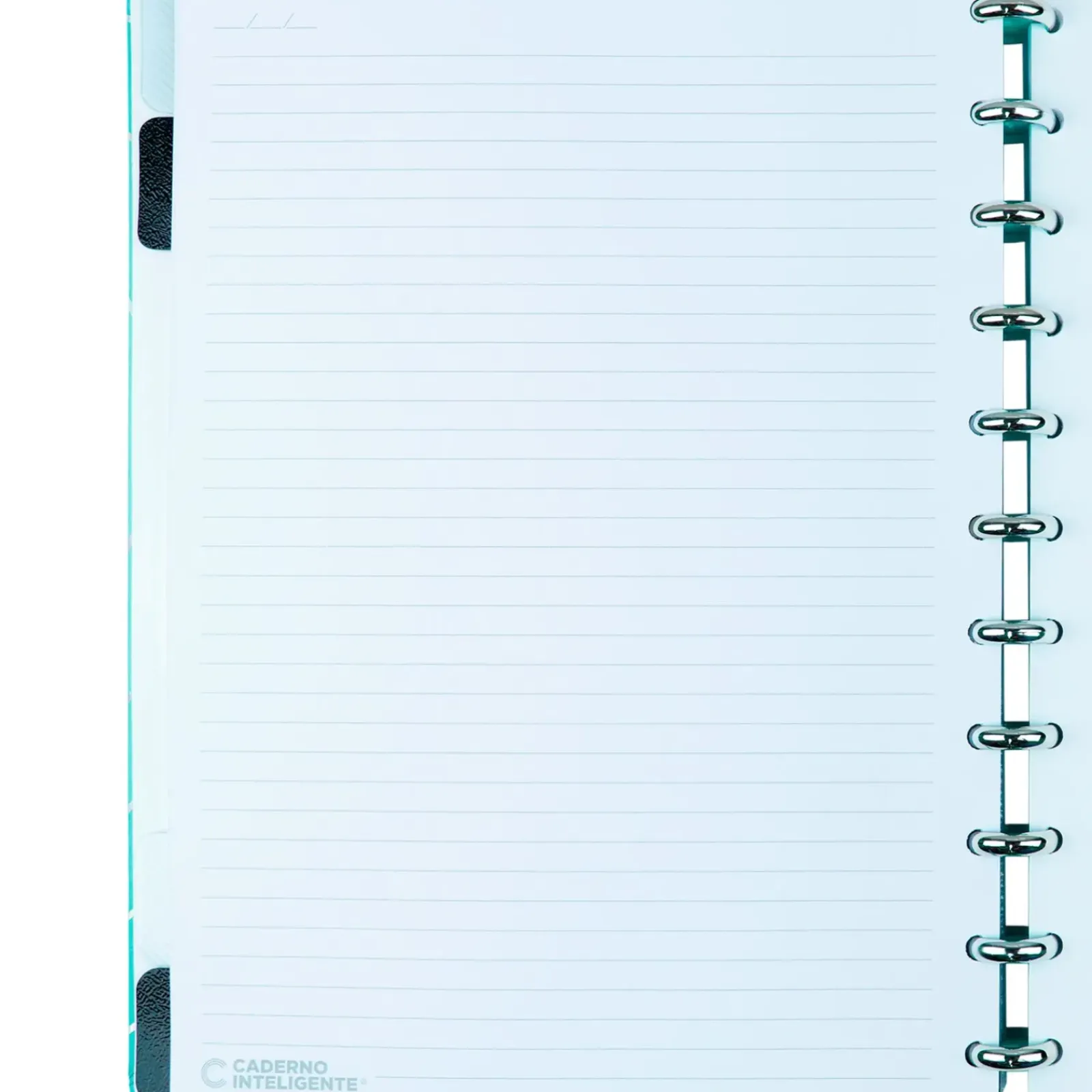 Caderno Inteligente Cadernos E Recargas|Cadernos De Disco > A4 Azul Turquesa Love