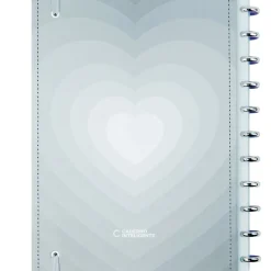 Caderno Inteligente Cadernos E Recargas|Cadernos De Disco > A4 Cinza Love
