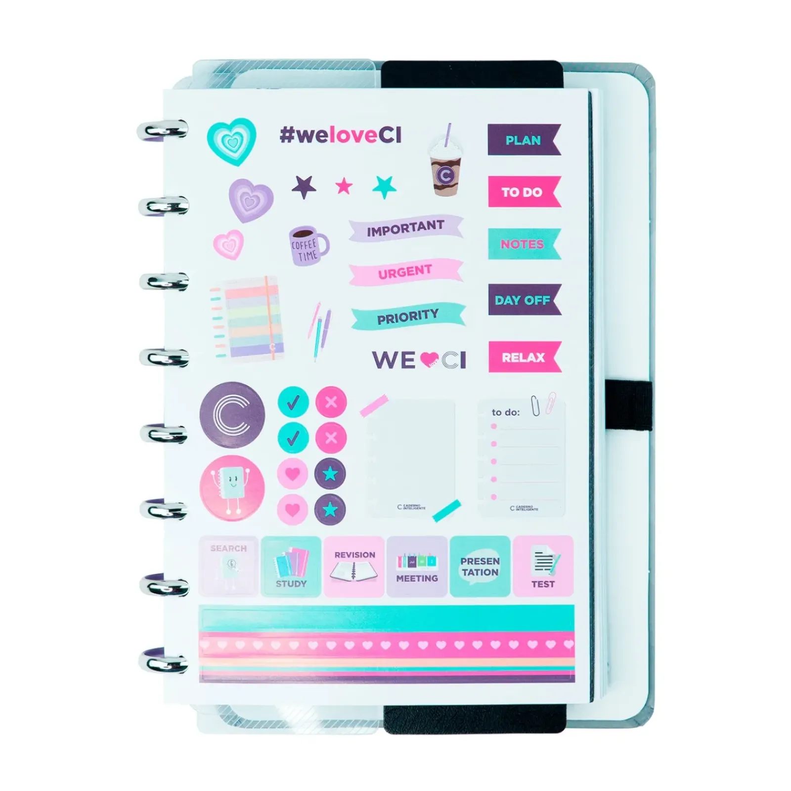 Clearance Caderno Inteligente A5 Cinza Love