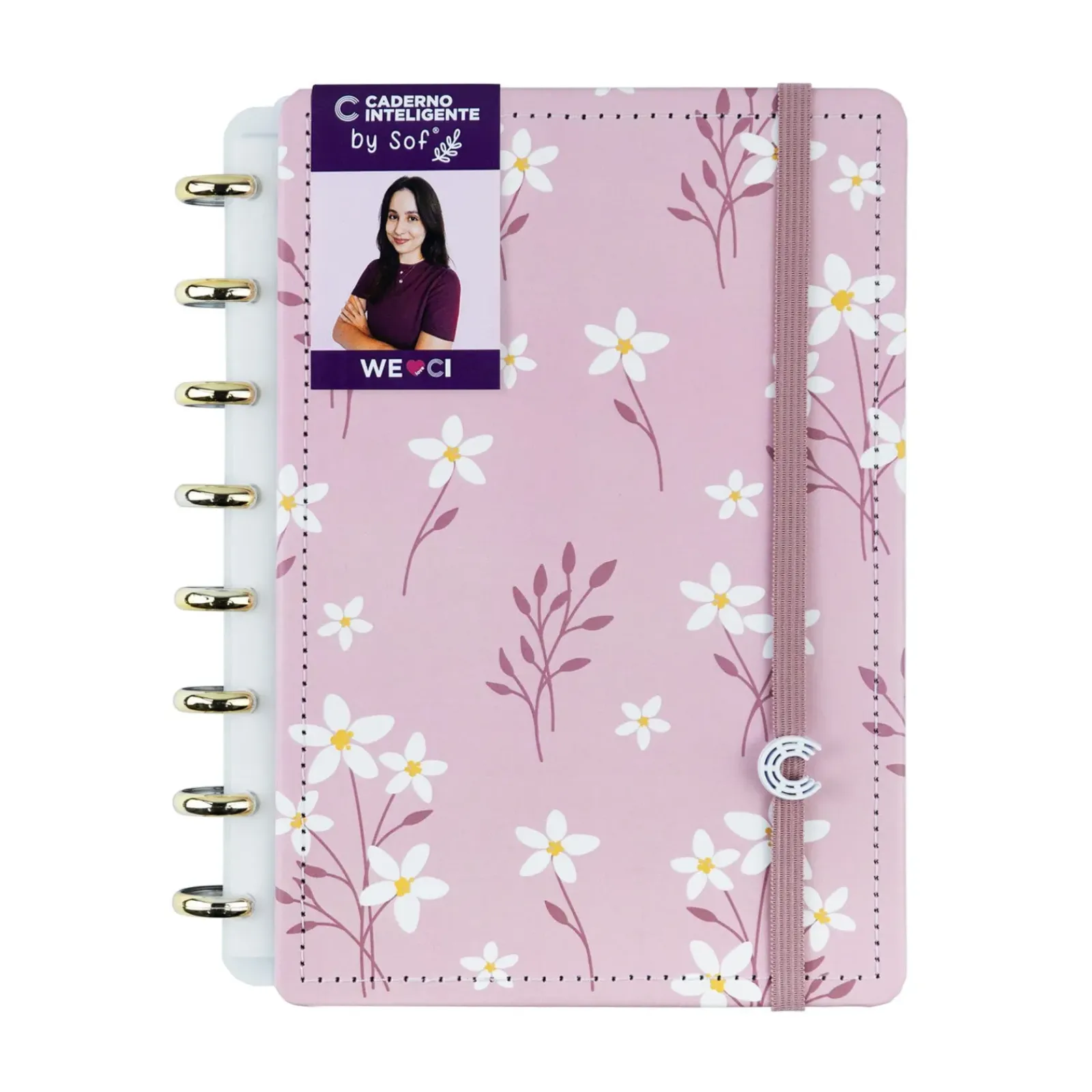 Caderno Inteligente Cadernos E Recargas|Cadernos De Disco > A5 Pink Blossom By Sof