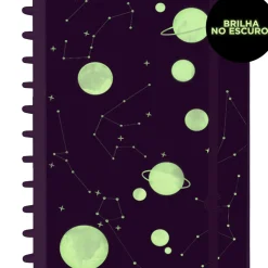 Caderno Inteligente Cadernos E Recargas|Cadernos De Disco > A4 Purple Galaxy Gocase