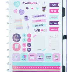 Caderno Inteligente Cadernos E Recargas|Cadernos De Disco > A4 Purple Galaxy Gocase