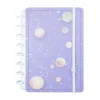 Caderno Inteligente Cadernos E Recargas|Cadernos De Disco > A5 Purple Galaxy Gocase