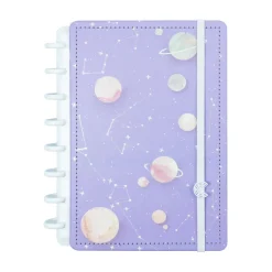 Caderno Inteligente Cadernos E Recargas|Cadernos De Disco > A5 Purple Galaxy Gocase