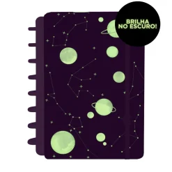 Caderno Inteligente Cadernos E Recargas|Cadernos De Disco > A5 Purple Galaxy Gocase