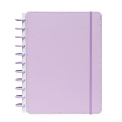Talia Cadernos E Recargas|Cadernos De Disco > Caderno Smart A4 com Elástico e Suporte Esferográfica 80 Folhas Pautado Lilás