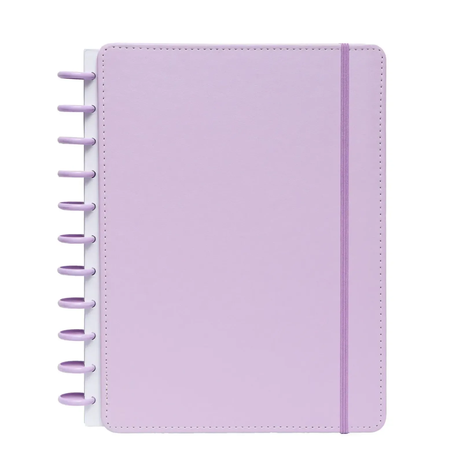 Talia Cadernos E Recargas|Cadernos De Disco > Caderno Smart A4 com Elástico e Suporte Esferográfica 80 Folhas Pautado Lilás