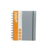Hot Note! Caderno Smart A4 com Elástico 100 Folhas Pautado Cinza